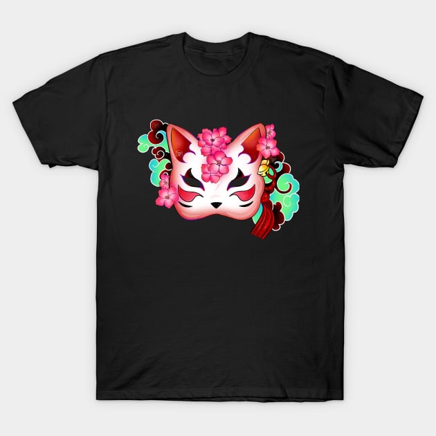 Kitsune Mask T-Shirt by Sonoyang